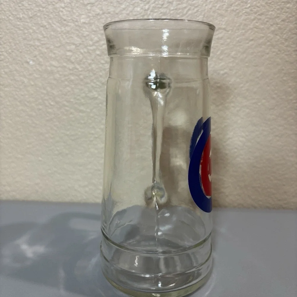 Chicago Cubs MLB 25oz Mug Beer Stein Stadium Thick Glass Vintage Collectible